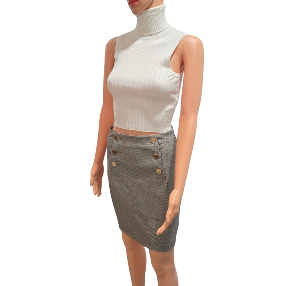 H&M Gray Knee-Length Pencil Skirt Work (New) - Picture 4 of 14